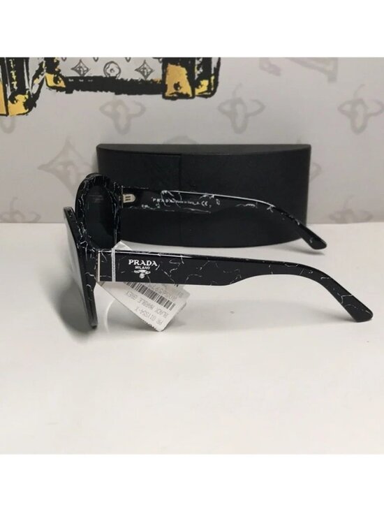 New Prada SPR 01Y 09V-5S0 Women’s Sunglasses – Black Marble main image 10